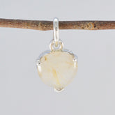 Ivana Yellow Gemstone Pendant in Sterling Silver